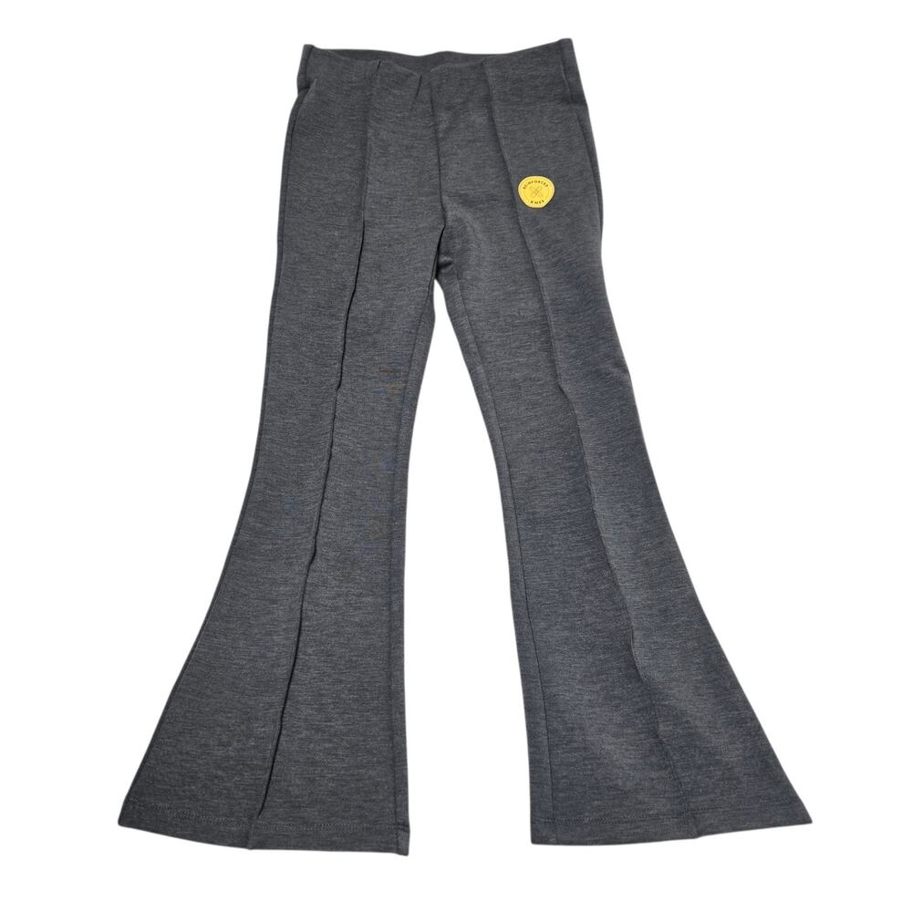 Cat & Jack Girls Stretch Flared Pants Size Medium Gray